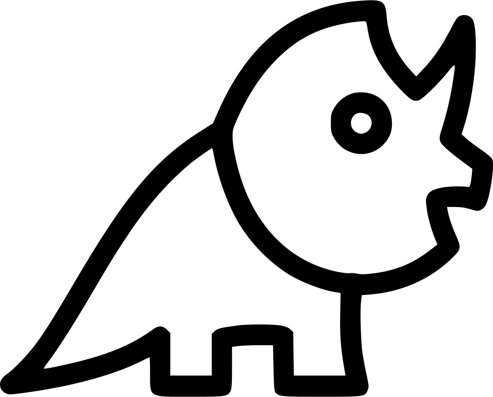 Dinosaur Svg Hand Drawn - Dinosaurio Icono Png (980x790), Png Download
