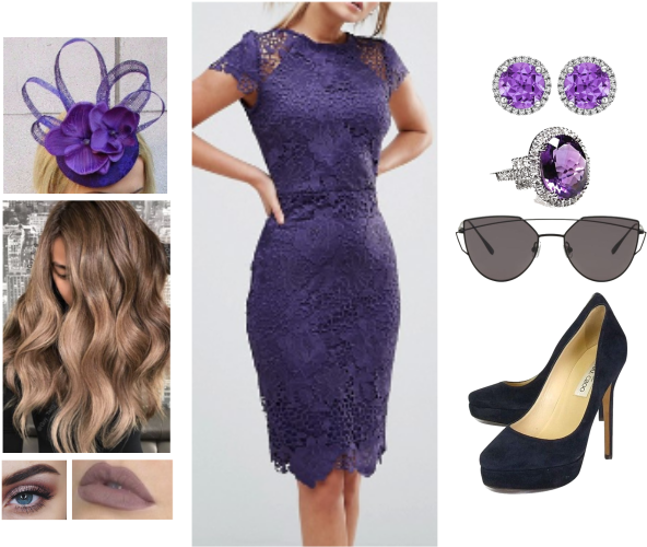 Royal Purple Via @urstyle - Cocktail Dress (600x600), Png Download
