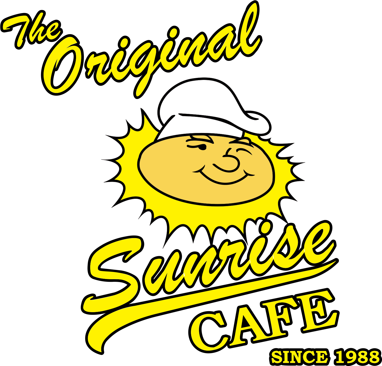Sunrise Cafe - Circle (1577x1559), Png Download