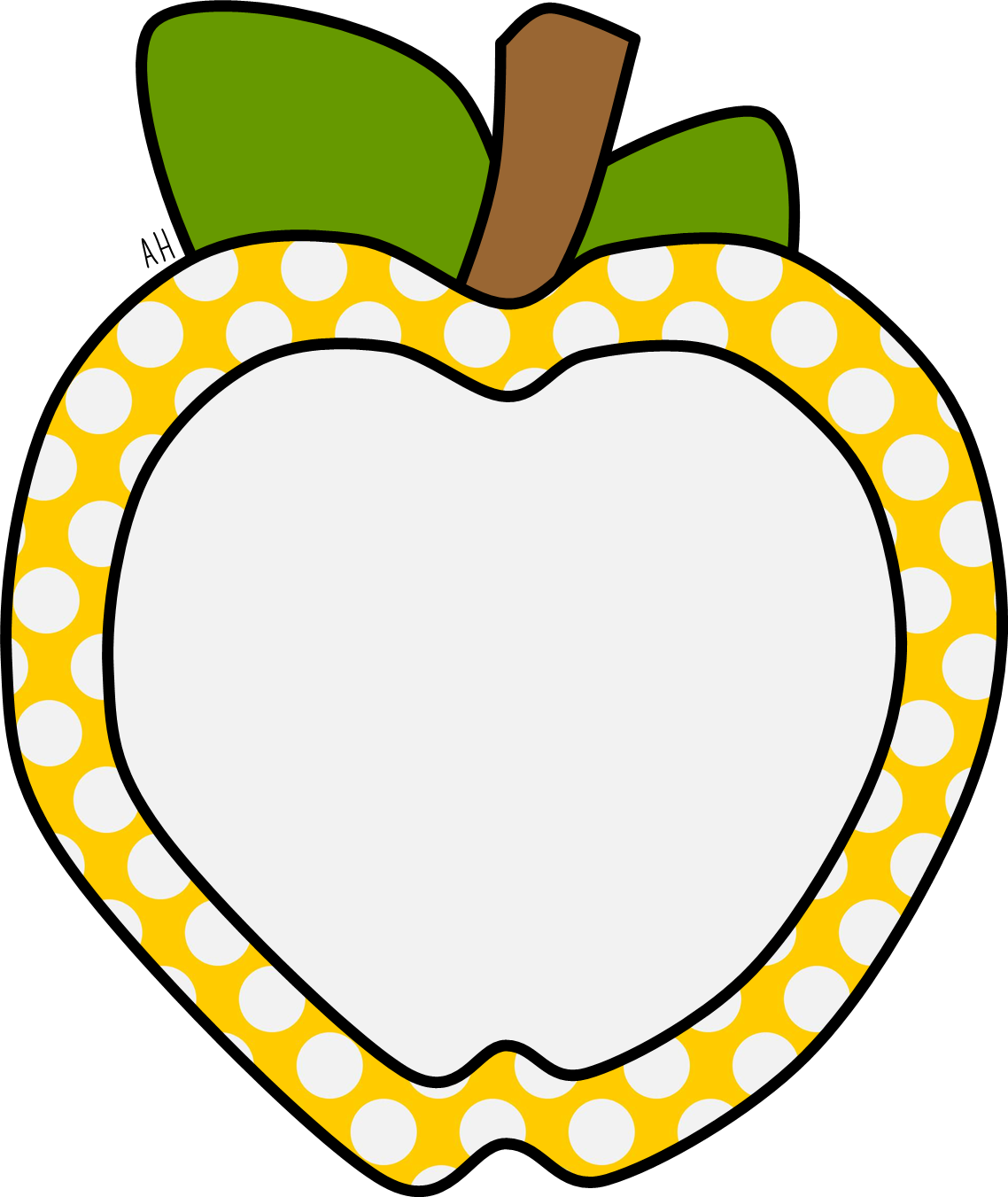 Prasekolah Sk Pulapah - Cute Apple Border Clipart (1138x1351), Png Download