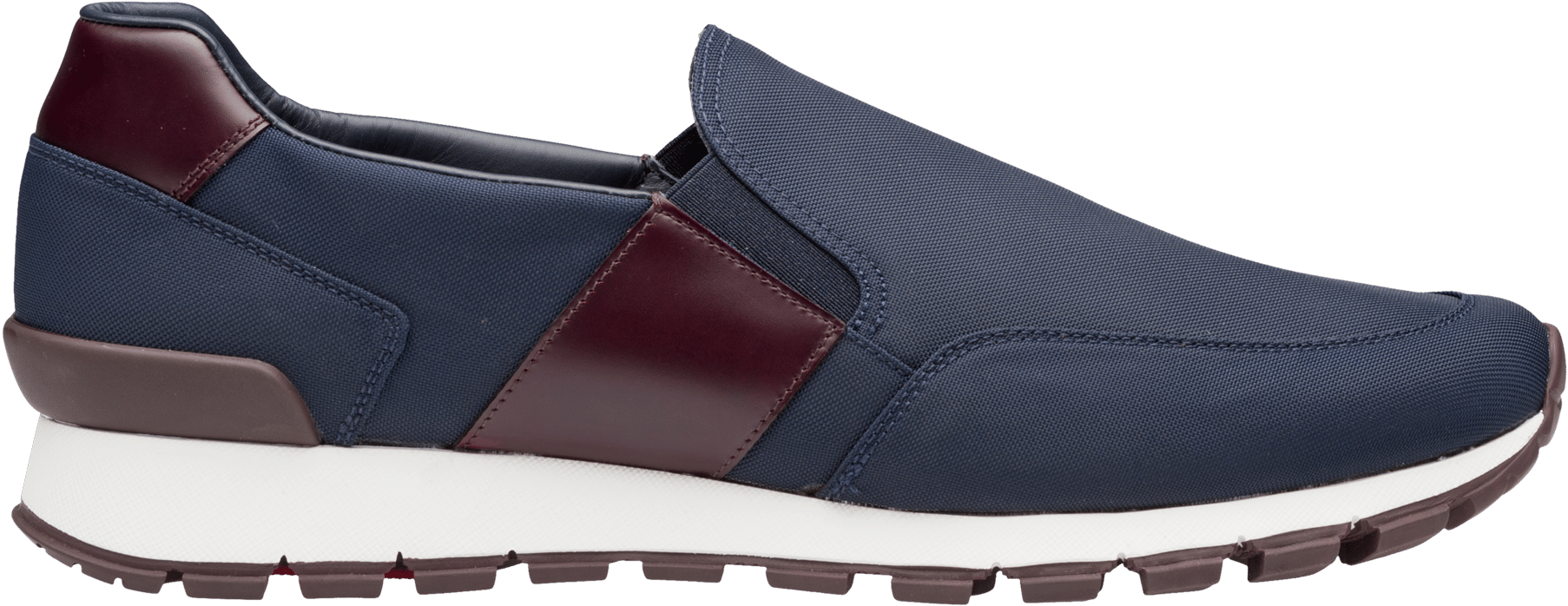 Nylon And Rubberized Calf Leather Slip-on Shoes - Slip-on Shoe (2400x2400), Png Download