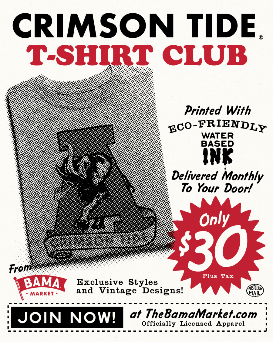 Crimson Tide T-shirt Club Membership - Poster (900x1126), Png Download