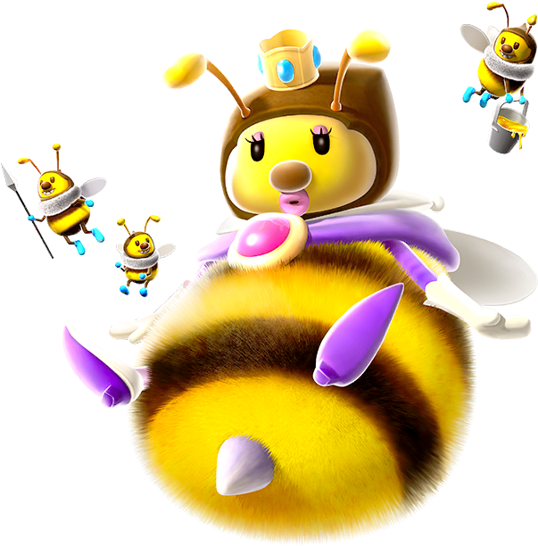 Super Mario Wiki Β - Honey Queen Mario Kart (612x620), Png Download