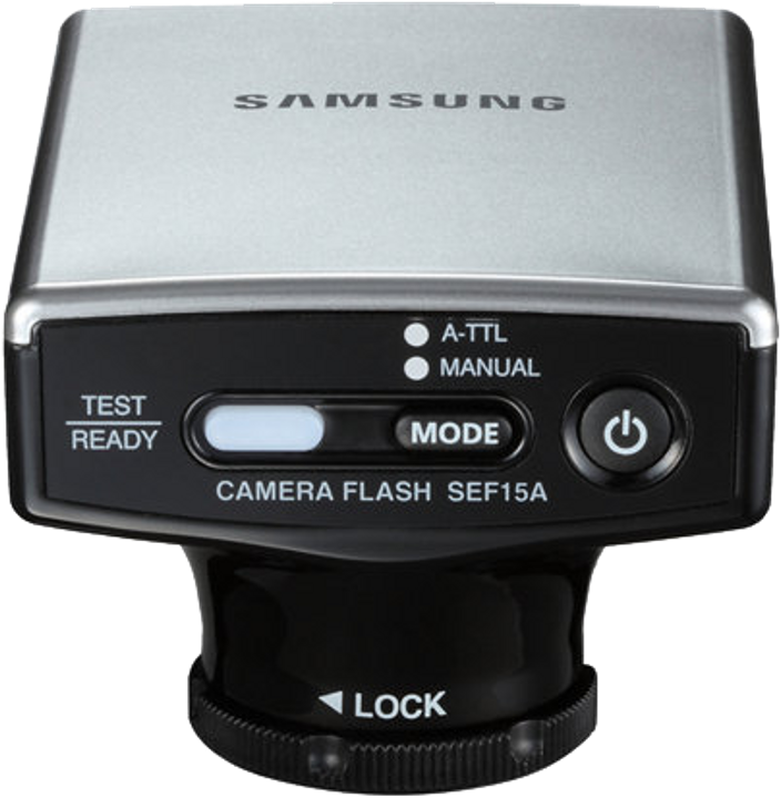 Samsung Nx External Flash Is Small And Portable Flash - Samsung Flash Gn15 (749x768), Png Download