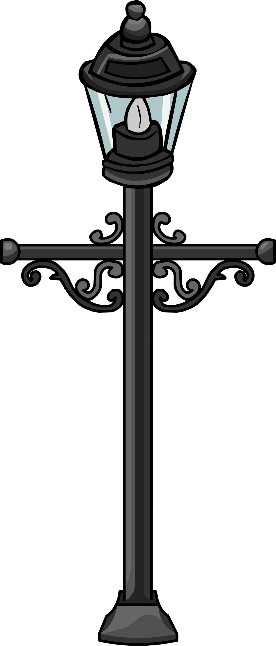 Lamp Post - Poste Sprite (948x2218), Png Download