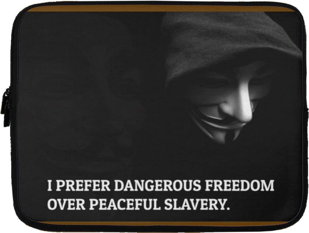 I Prefer Dangerous Freedom Over Peaceful Slavery - Laptop (1024x1024), Png Download