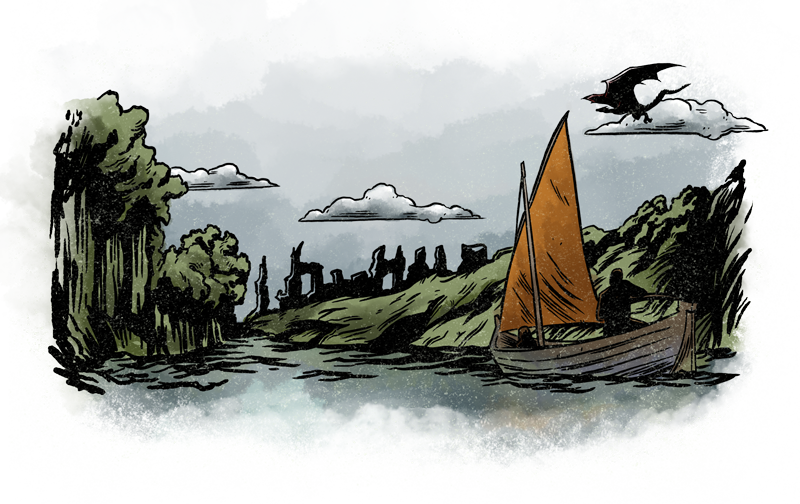 Valyria - Painting (800x504), Png Download