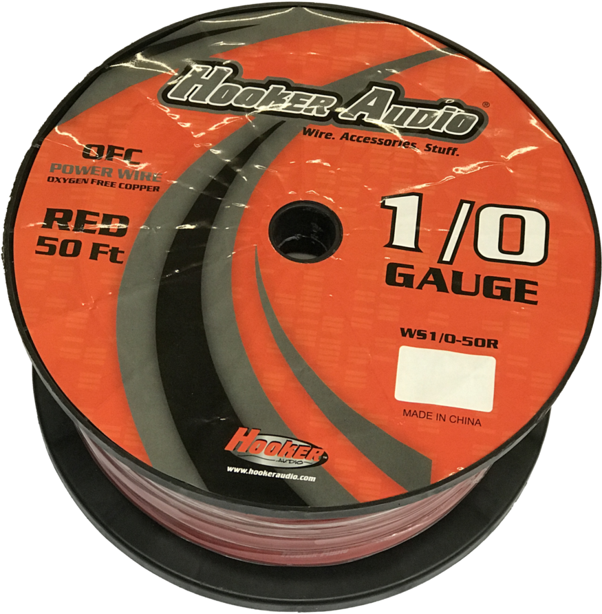 1/0 Gauge Power/ground Wire Ofc And Real Awg Hooker - Cd (1024x1024), Png Download