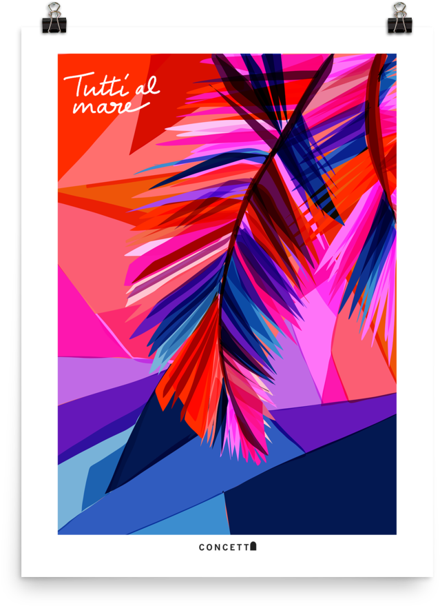 Mockup-palm Tree Poster (1000x1000), Png Download