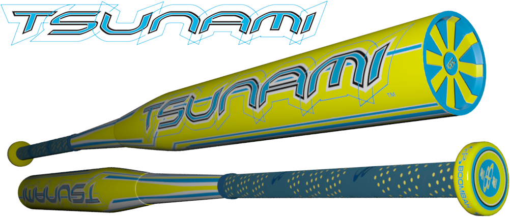 2014 Tsunami Fastpitch Bat Graphic Transparent - Boombah Tsunami Bat (1170x470), Png Download