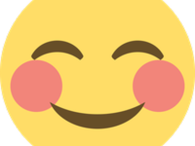 Blushing Emoji Clipart Embaressed - Smiley Face Emoji No Background (640x480), Png Download