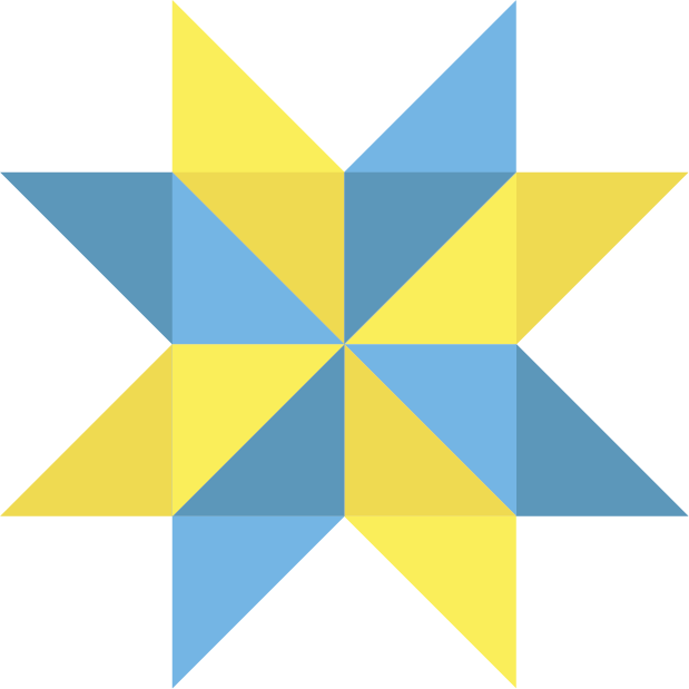 Silesian Quilt Templates For Patchwork And Quilting - Graphic Design (619x619), Png Download