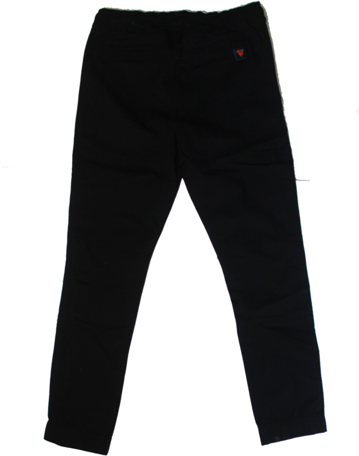 Ripped Black Joggers (956x1024), Png Download