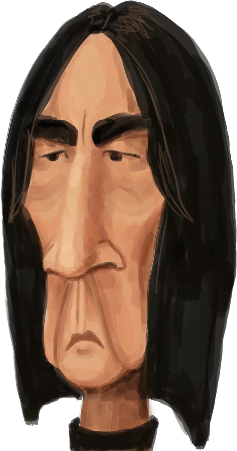 Snape - Bust (1248x1988), Png Download