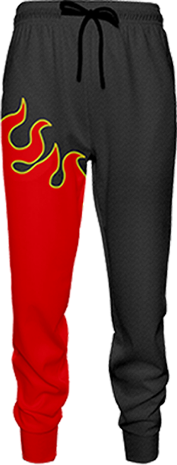 Tekken Jin Kazama Red Flame Cosplay Jogging Pants Fullprinted - Pocket (1024x1024), Png Download