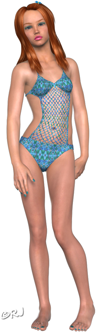 Rjs Dazzariffic Spot - Swimsuit Bottom (357x1133), Png Download