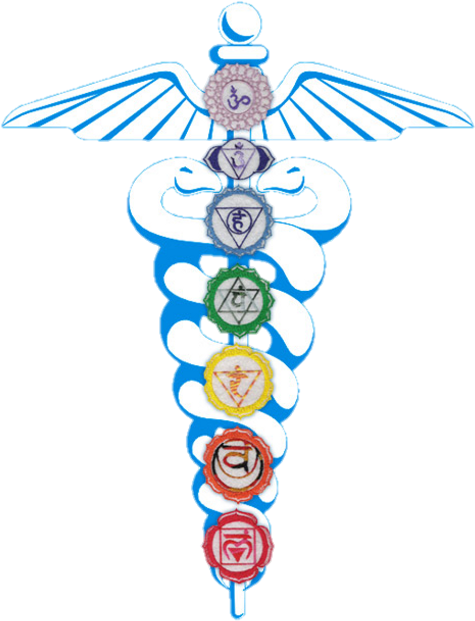 Png Sticker - Caduceus Chakra (1024x1345), Png Download