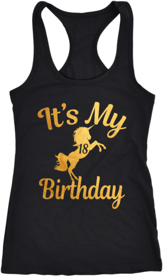 Magical It's My 18th Birthday Gold Unicorn 18 Tank - Queens Are Born - Unisex Hoodie (600x600), Png Download