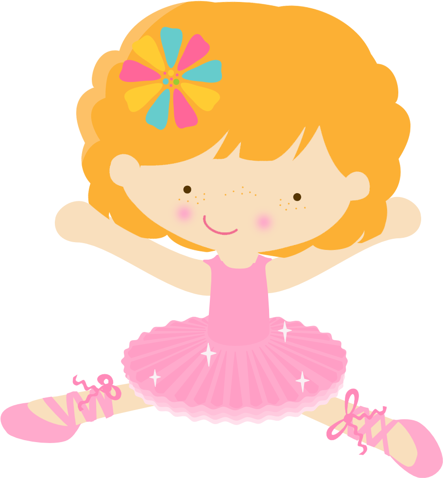Spa Clipart Beautiful - Desenho Bailarina De Circo Colorido (1016x1028), Png Download