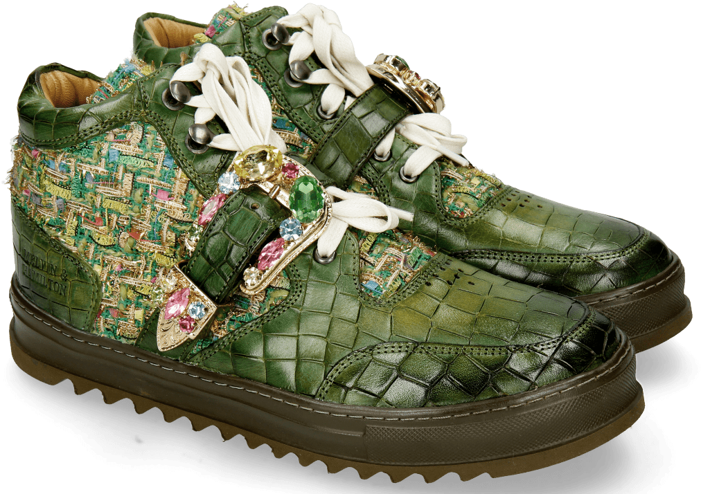 Maxima 5 Crock Ultra Green Textile Blush Sneakers - Outdoor Shoe (1024x1024), Png Download
