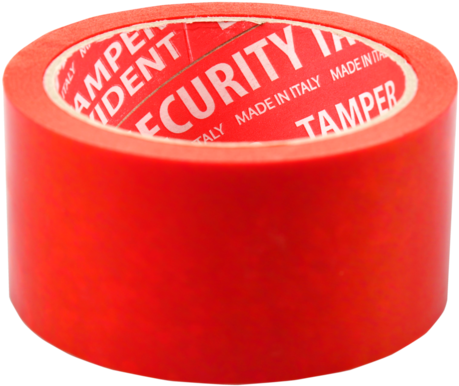 Sendproof® Tape, Pet, Security, 50mm, 50m, Red - Plastic (640x640), Png Download