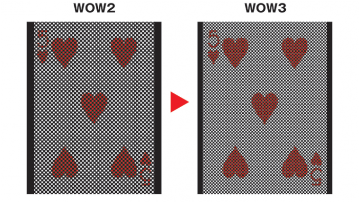 Wow 3 Face-up By Katsuya Masuda - Heart (700x500), Png Download