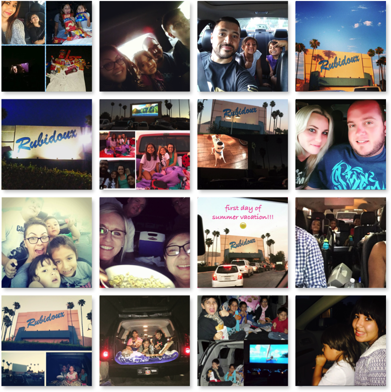 Rubidoux Drive In Theatre - Collage (800x800), Png Download