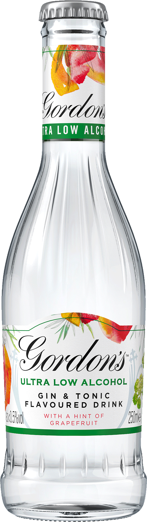 Coriander Seeds, Angelica Root, Liquorice, Orris Root - Gordons Ultra Low Alcohol Gin And Tonic (600x1875), Png Download