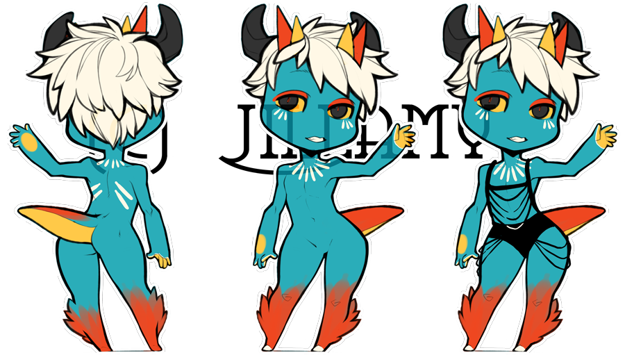 Demon Bab - Cartoon (900x635), Png Download