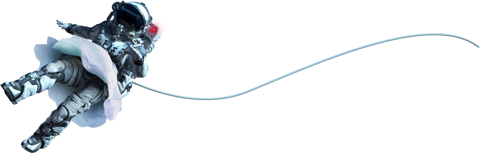 Astronaut-on - Ice Hockey (1628x556), Png Download