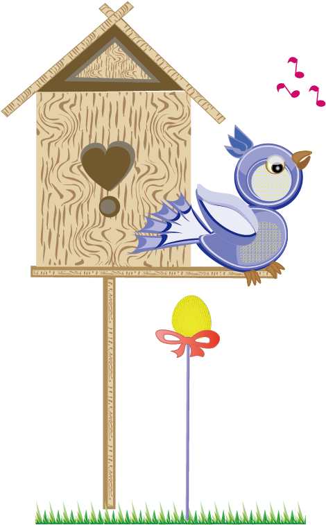 Bird House Clipart - Nest Box (1104x1320), Png Download