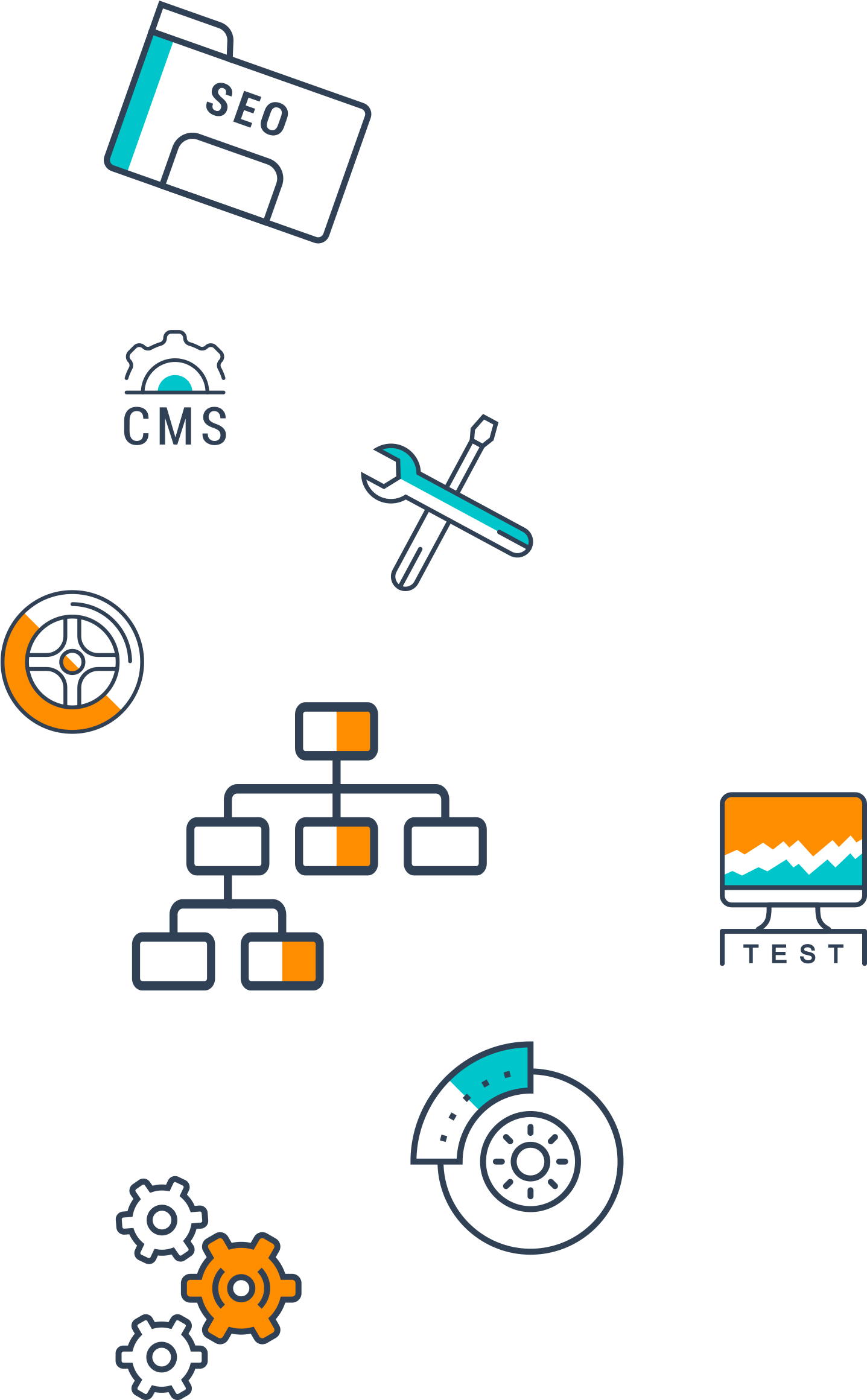 Various Small Decorative Symbols - Diagram (1671x2470), Png Download