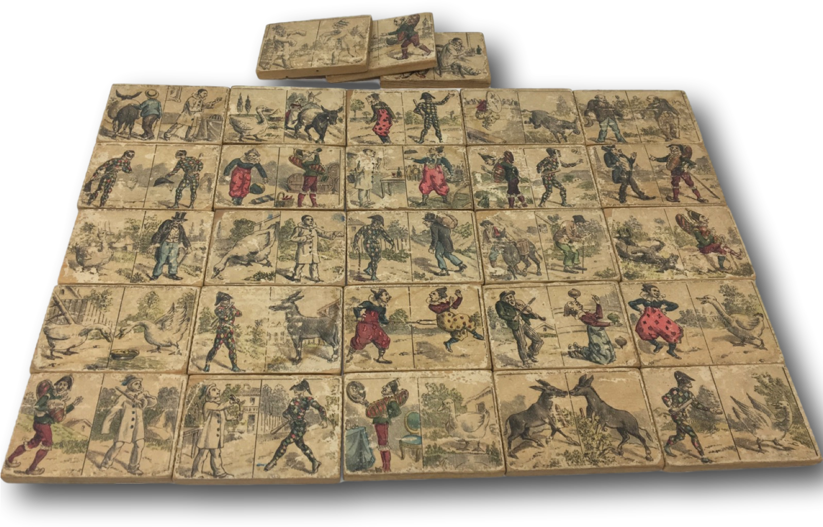 Rare And Fabulous French Game Pieces - Illustration (1600x1084), Png Download