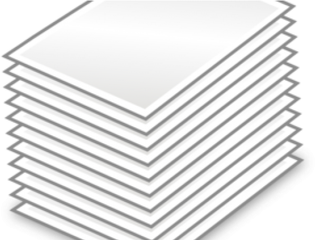 Pad Clipart Paper Pile - Clip Art (640x480), Png Download