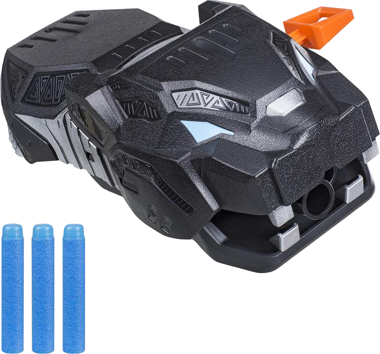 Black - Nerf Vibranium Strike Gauntlet (755x704), Png Download