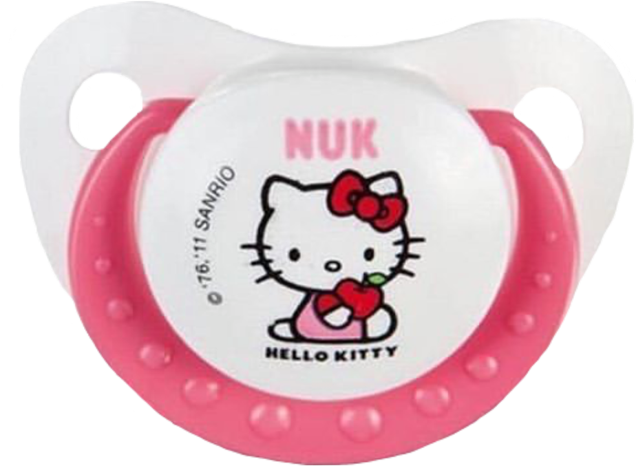 #pacifier #binkie #binky #hellokitty #cglre #agere - Abdl Hello Kitty Pacifier Nuk (1024x1024), Png Download