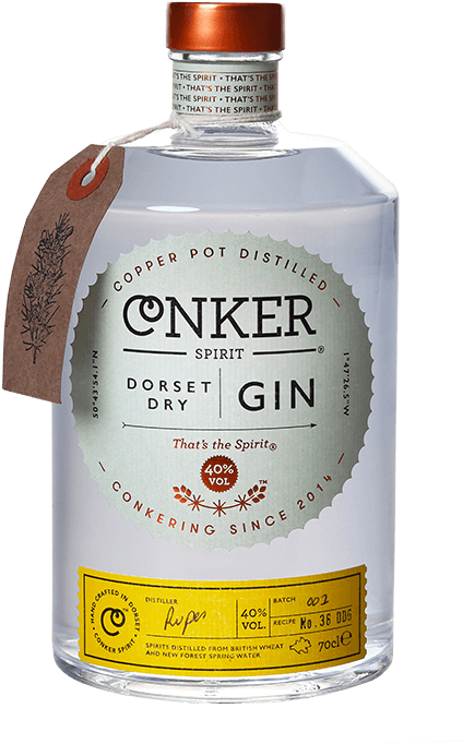 A Dorset Dry Gin That's Distilled In A Copper Pot, - Conker Gin (479x709), Png Download