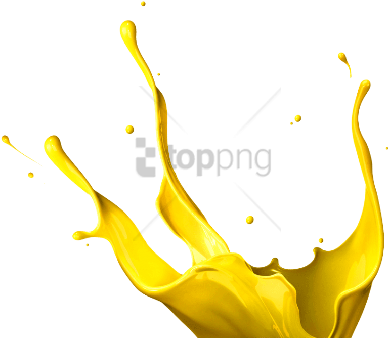 Free Png Yellow Paint Splatter Png Image With Transparent - Yellow Paint Splash Png (850x689), Png Download