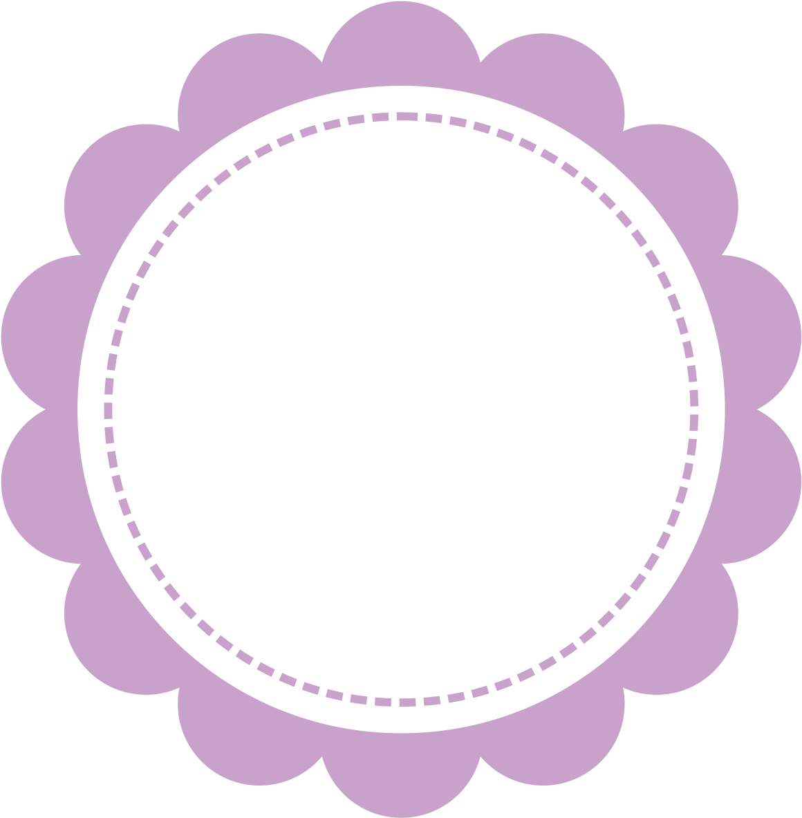 Scalloped Grátis Para Baixar - Frame Redondo Branco Png (1223x1499), Png Download