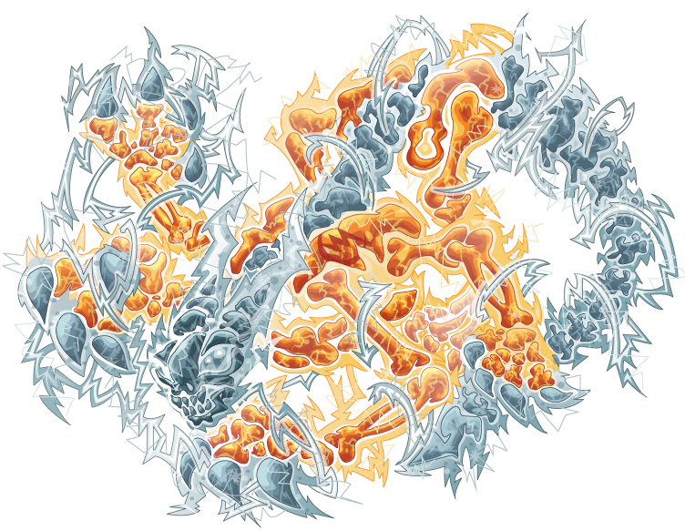 Lightning Elementum - Lightning Elementum In Miscrits (752x583), Png Download