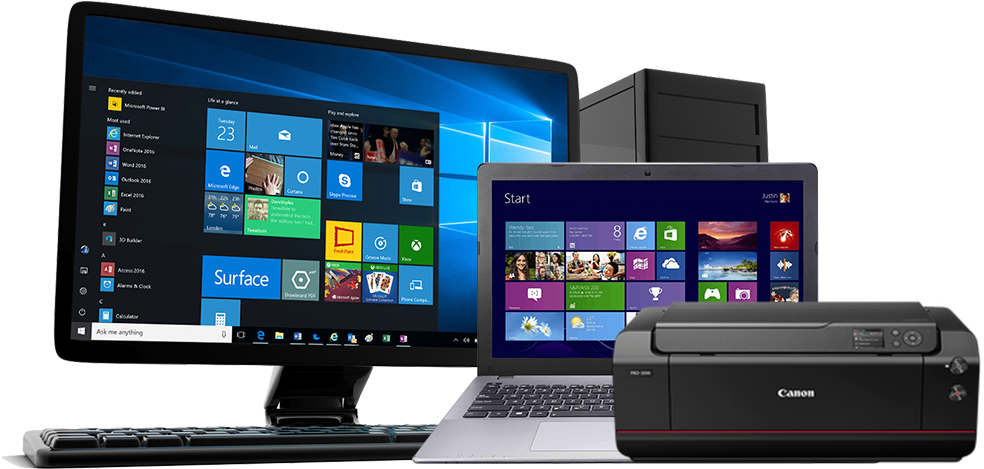 Computers more and more. Принтер для компьютера. Ноутбук ПК принтер. Принтер для ноутбука. Персональный компьютер с принтером