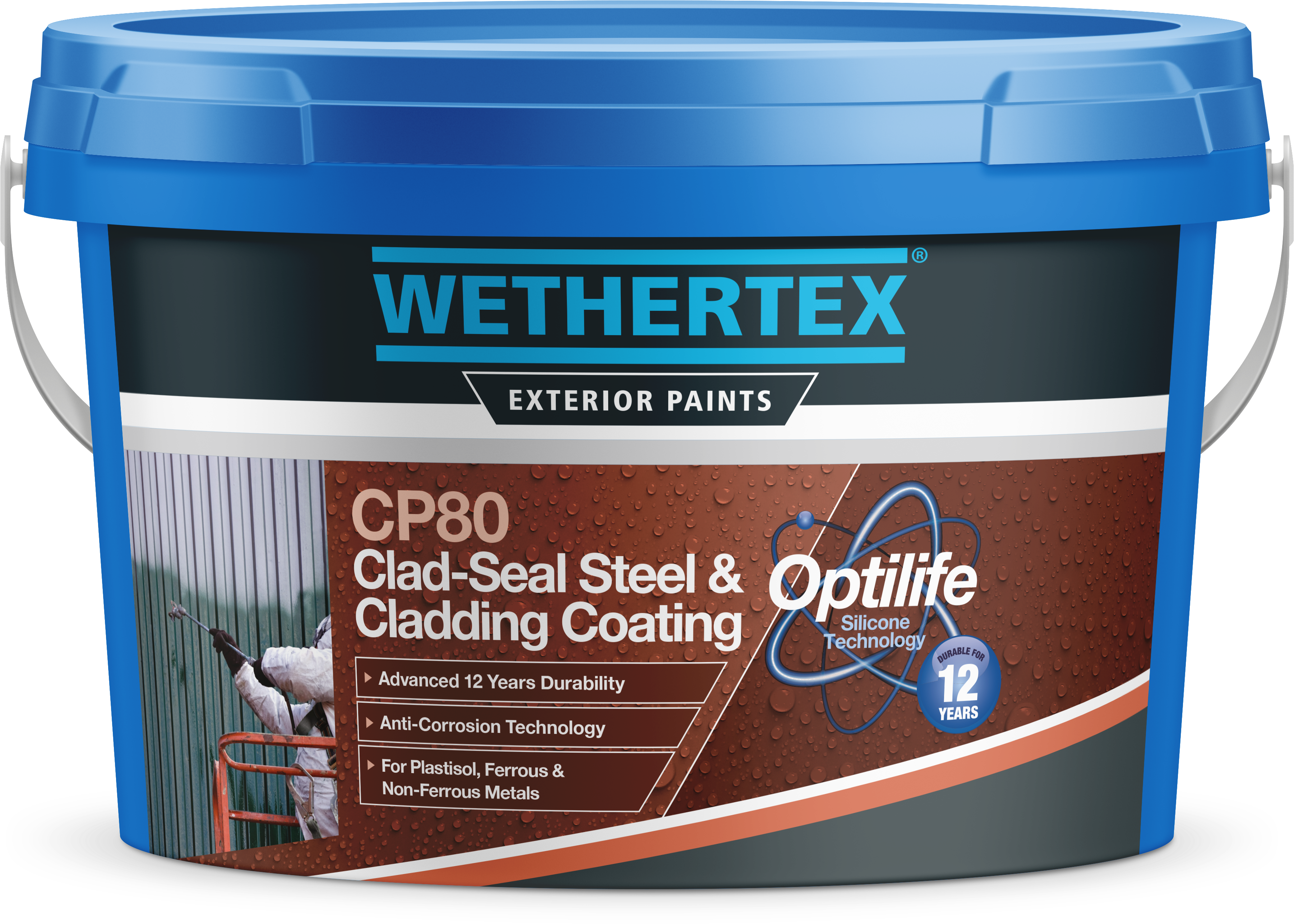 Wethertex Cp80 Steel & Cladding Paint - Paint (4000x4000), Png Download