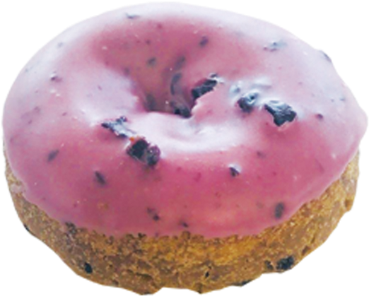Blueberry Iced Cake - Macaroon (600x600), Png Download