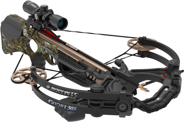 Barnett Ghost 385 Crt Crossbow 185 Lbs Pkg W/scope,quiver,20" - Arbalète Barnett Ghost 410 (940x587), Png Download