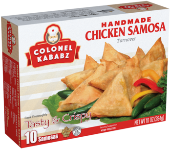 Chicken Hm Samosa - Fried Food (1000x563), Png Download