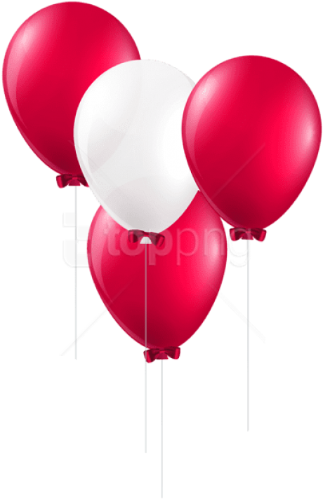 Free Png Download Red And White Balloons Png Images - Transparent Background Red Balloons Png (480x730), Png Download