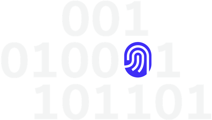 Graphic Indicating Digital Information From Fingerprints - Graphic Design (800x419), Png Download