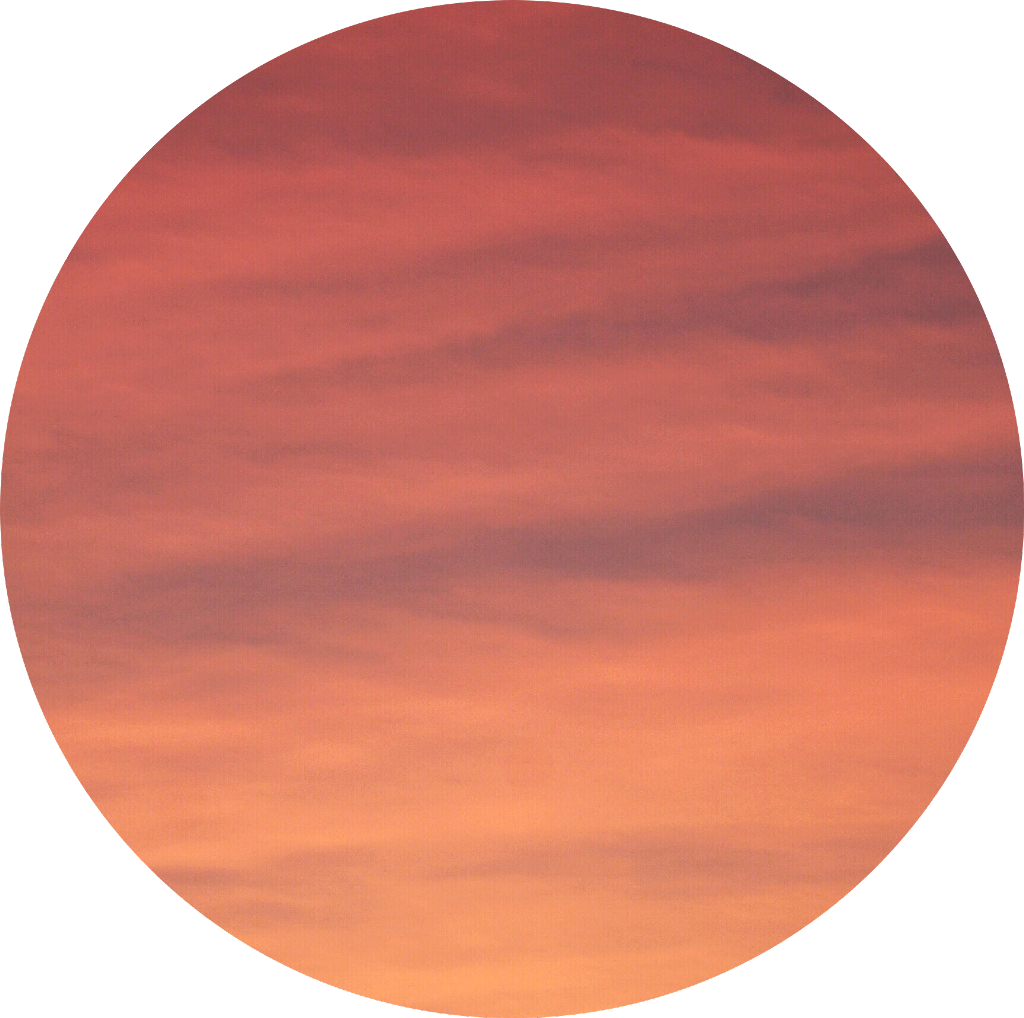 #sircle #sunset #orange #red #sun #sky - Circle (1024x1018), Png Download