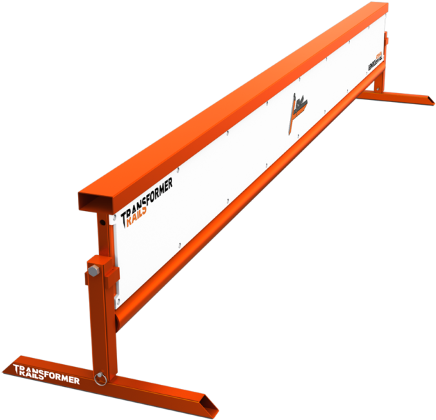 Tr-transformer Rail 8ft Flatbar Orange - Hurdling (768x768), Png Download