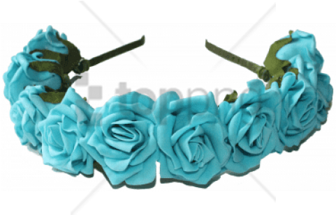 Free Png Blue Transparent Flower Crown Png Image With - Garden Roses (480x658), Png Download